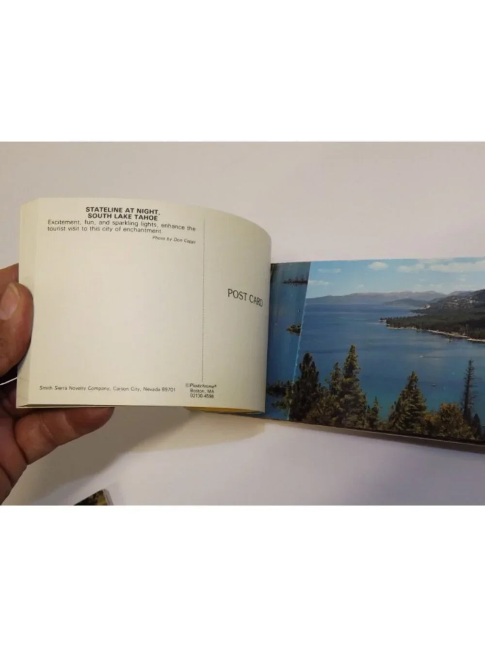 Lake Tahoe & Reno Postcard Booklets Vintage 38 Full-Color Scenes Smith Sierra No